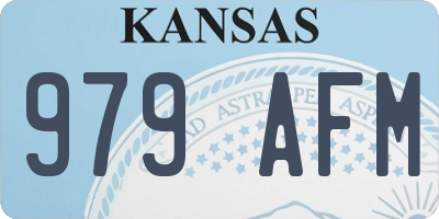 KS license plate 979AFM