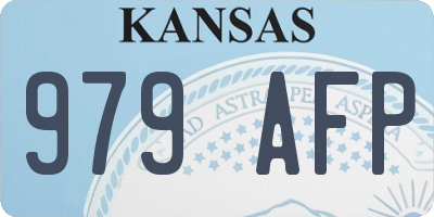 KS license plate 979AFP