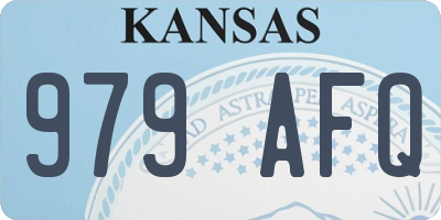 KS license plate 979AFQ