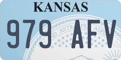 KS license plate 979AFV