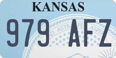 KS license plate 979AFZ