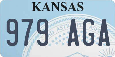 KS license plate 979AGA