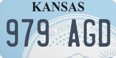KS license plate 979AGD