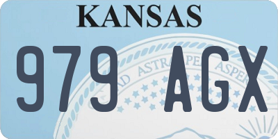 KS license plate 979AGX