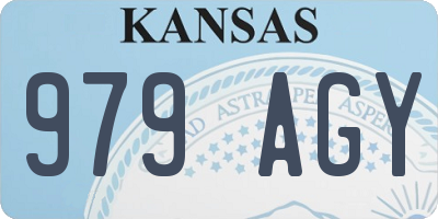 KS license plate 979AGY