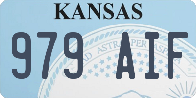 KS license plate 979AIF