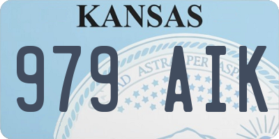 KS license plate 979AIK