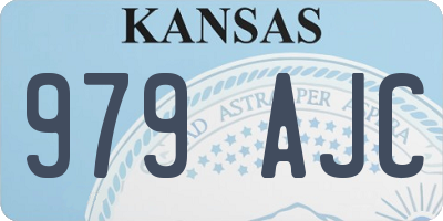 KS license plate 979AJC