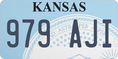 KS license plate 979AJI