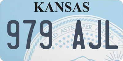 KS license plate 979AJL