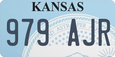 KS license plate 979AJR