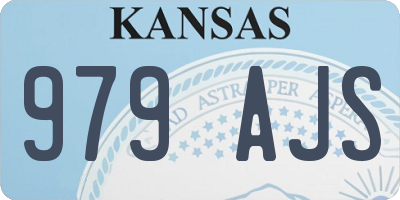 KS license plate 979AJS