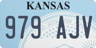KS license plate 979AJV