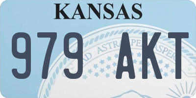 KS license plate 979AKT