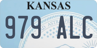 KS license plate 979ALC