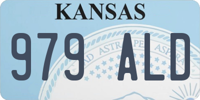 KS license plate 979ALD