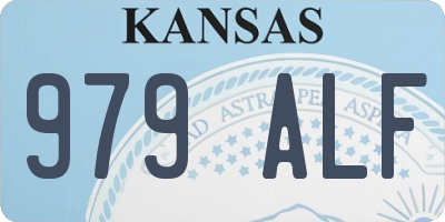 KS license plate 979ALF
