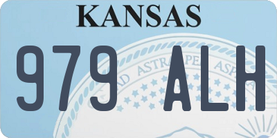 KS license plate 979ALH