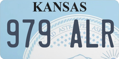 KS license plate 979ALR