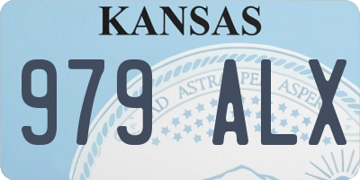 KS license plate 979ALX