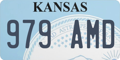 KS license plate 979AMD