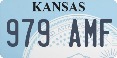 KS license plate 979AMF
