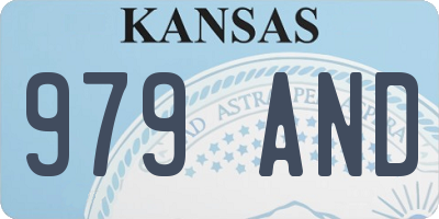 KS license plate 979AND