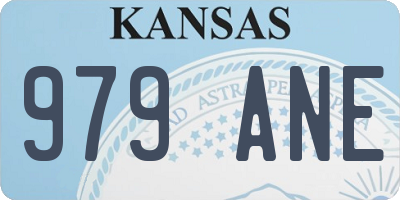 KS license plate 979ANE