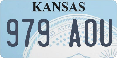 KS license plate 979AOU