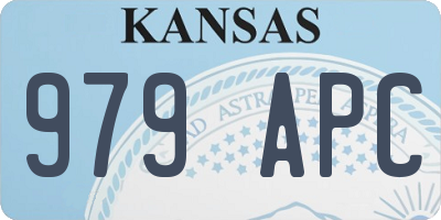 KS license plate 979APC