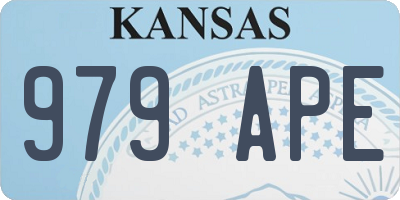 KS license plate 979APE