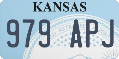 KS license plate 979APJ
