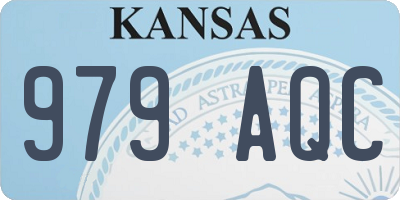 KS license plate 979AQC