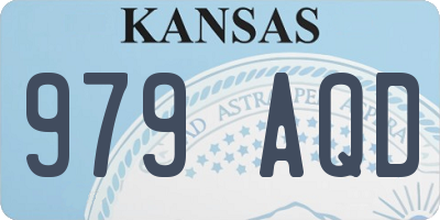 KS license plate 979AQD