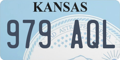 KS license plate 979AQL
