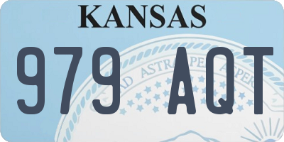 KS license plate 979AQT