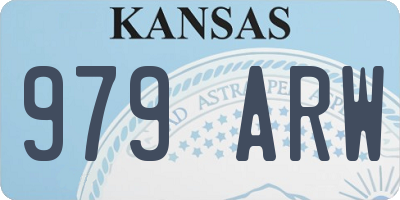 KS license plate 979ARW