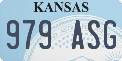 KS license plate 979ASG