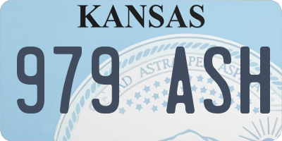 KS license plate 979ASH