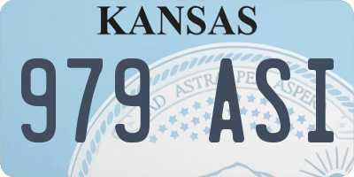 KS license plate 979ASI