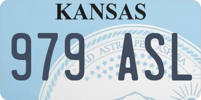 KS license plate 979ASL