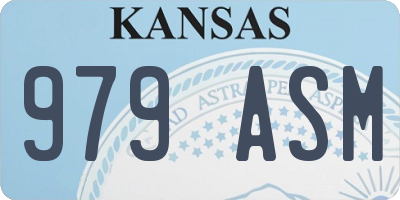 KS license plate 979ASM