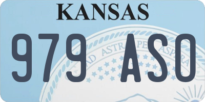 KS license plate 979ASO