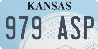 KS license plate 979ASP