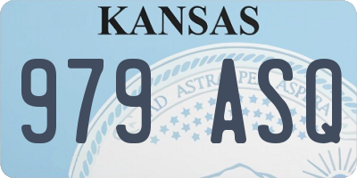 KS license plate 979ASQ
