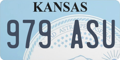 KS license plate 979ASU