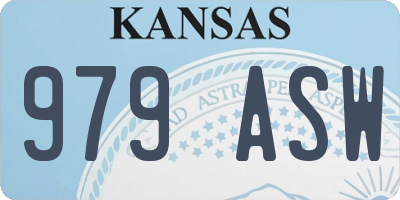 KS license plate 979ASW