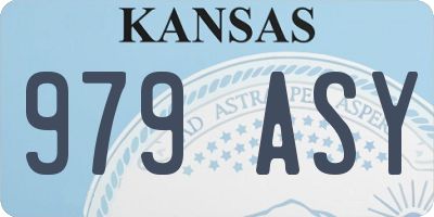 KS license plate 979ASY