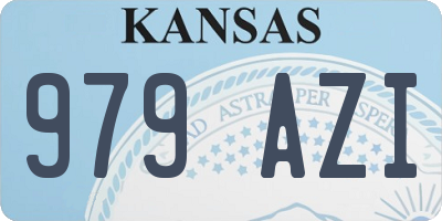 KS license plate 979AZI