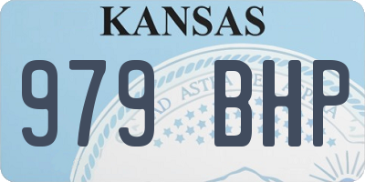 KS license plate 979BHP